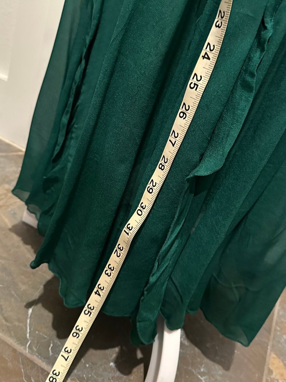 Bella & Bloom Ruffled Midi Dress Green Size Small - Picture 13 of 15